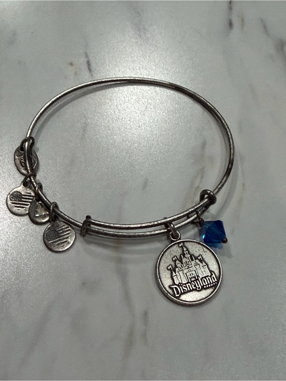 Alex & Ani Bangle Bracelet Jewelry - Silver - Disney Castle Disneyland 60th